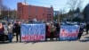 Protest članova grupe "Pravda za Davida" ispred kancelarije javnog tužioca u Banjaluci (2. mart 2021)