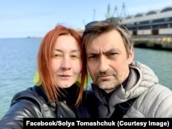 Режисер фільму «Втомлені» Юрій Дунай та його дружина сценаристка Соломія Томащук
