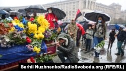 У Києві прощалися із ветераном Миколою Микитенком – фоторепортаж