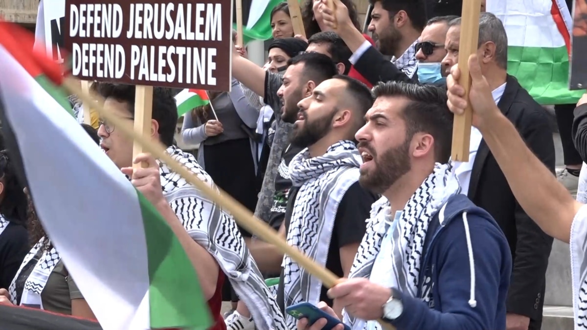 Palestinian Diaspora In Belgrade Rallies To Support Palestinians In