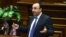 Armenia -- Hrair Tovmasian, the newly elected chairman of the Constitutional Court, speaks in the parliament, Yerevan, March 21, 2018.