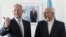 British Foreign Secretary William Hague (left) meets with Iranian Foreign Minister Mohammad Javad Zarif at the United Nations in New York on September 23.