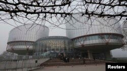 France -- General view of the European Court of Human Rights building in Strasbourg, November 27, 2013