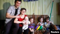 Світлана Давидова з родиною