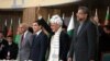 Afghanistan President Ashraf Ghani (2nd R), Pakistani Prime Minister Shahid Khaqan Abbasi (R), and Turkmenistan President Kurbanguly Berdymukhamedov (2nd L) and India's Minister of State for External Affairs M.J. Akbar (L) at pipeline inauguration ceremony.
