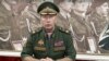 National Guard chief Viktor Zolotov delivers an emotional speech on the National Guard's YouTube channel in Moscow, September 11, 2018