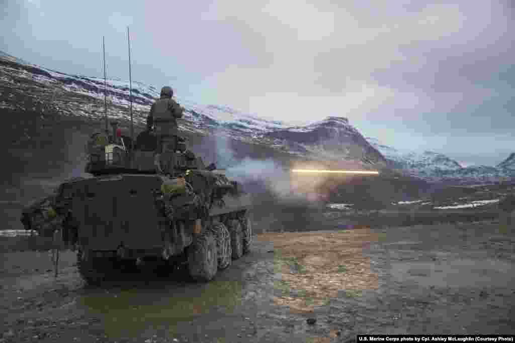 U.S. Marines training in Norway. A Norwegian military commander told Reuters: &ldquo;As a small nation neighboring a superpower, you have to strike the right balance between deterrence and reassurance.&rdquo;