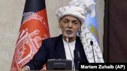 Ауғанстан президенті Ашраф Ғани парламентте сөйлеп тұр. Кабул, Ауғанстан, 6 наурыз 2021 жыл.
