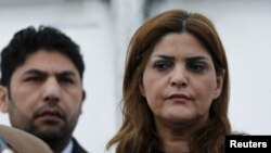 Samira al-Masalma, članica opozicionog Visokog komiteta za pregovore (HNC), u Ženevi 15. marta 2016.