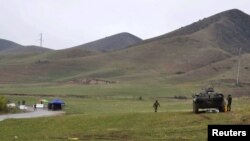 The four Kyrgyz men were arrested near the town of Kerben, in a disputed border area. (file photo)