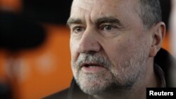 Херман Накертс во время встречи с журналистами 1 февраля