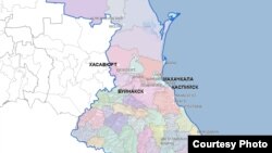 Карта Дагестана. 