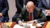 Russian Ambassador to the UN Vasily Nebenzya speaks at a UN Security Council meeting earlier this month. 