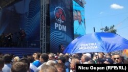 Mitingul Partidului Democrat în PMAN, Chișinău, 9 iunie 2019