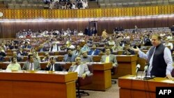 A file photo of the lower house of Pakistani parliament.