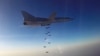 Российский Ту-22М3, взлетевший из Ирана, бомбит объекты в Сирии. 16 августа 2016 года