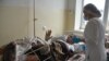 ARMENIA -- A wounded Armenian serviceman with heavy burns, who claimed that Azerbaijani forces had used phosphorus munitions against him, undergoes treatment at a hospital in Yerevan, December 8, 2020