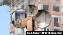 Графичка илустрација - Нови згради со влага и мувла