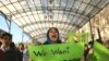 A student protest at Tehran University in December