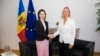 Şefa politicii externe a UE Federica Mogherini şi prim-ministra de la Chişinău Maia Sandu. Bruxelles, 30 septembrie 2019
