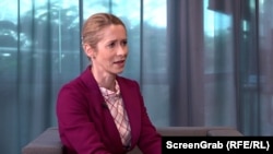 Kaja Kallas, în timpul interviului acordat agenției de știri Reuters.