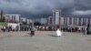 Уфаның Салават Юлаев мәйданындагы бәйрәм чарасына 50-60 чамасы кеше җыелды, 11 октябрь 2018