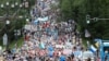 Шествие жителей Хабаровска в поддержку арестованного губернатора