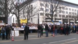 Митинг в Берлине против агрессии России на Украине