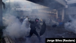 Protestat anti-qeveritare në Hong Kong. Foto nga arkivi.