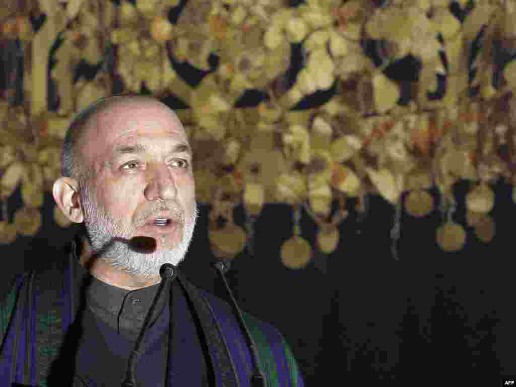 رییس جمهور افغانستان در مراسم افتتاح نمایشگاه آثار باستانی افغانستان در بریتانیا