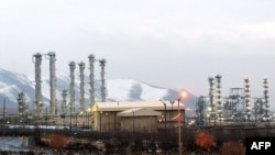 A view of an Iranian heavy-water installation in Arak in January