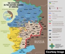 EASTERN UKRAINE -- Situation Map -- ENGLISH