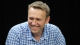 Российский оппозиционер Алексей Навальный в студии Радио Свобода. 28 мая 2015 года