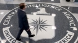 U.S. -- A man crosses the Central Intelligence Agency (CIA) logo in the lobby of CIA Headquarters in Langley, Virginia, August 14, 2008 