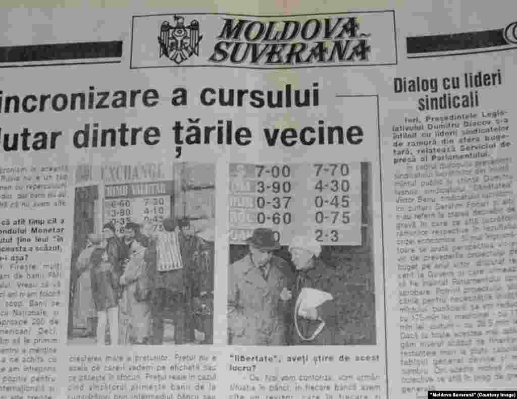 &quot;Moldova Suverană&quot;, 7 noiembrie 1998