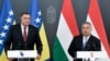 Milorad Dodik és Orbán Viktor közös sajtótájékoztatója 2019. június 18-án Budapesten