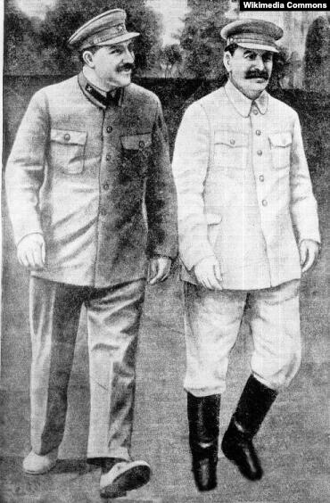 Иосиф Сталин и Лазарь Каганович