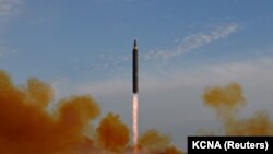 Ракетные испытания в КНДР. 16 сентября 2017 года.