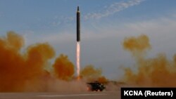 Солтүстік Корея ұшырған баллистикалық зымыран (Көрнекі сурет).