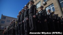 Выпуск флотских офицеров в Институте ВМС в Одессе, 31 марта, 2017
