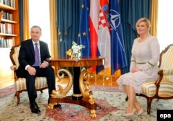Fosta președintă a Croației, Kolinda Grabar-Kitarović, și președintele Poloniei, Andrzej Duda, au pus bazele Inițiativei celor Trei Mări