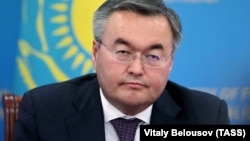 Kazakh Foreign Minister Mukhtar Tileuberdi (file photo)