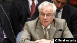 Russian envoy Vitaly Churkin at the August 28 meeting