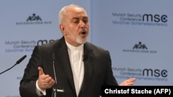 File photo: Iranian Foreign Minister Mohammad Javad Zarif delivers a speech during the 55th Munich Security Conference in Munich, February 17, 2019