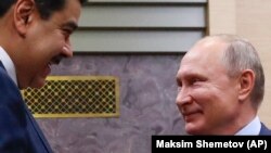 Володимир Путін і Ніколас Мадуро під час зустрічі 5 грудня 2018 року в Москві