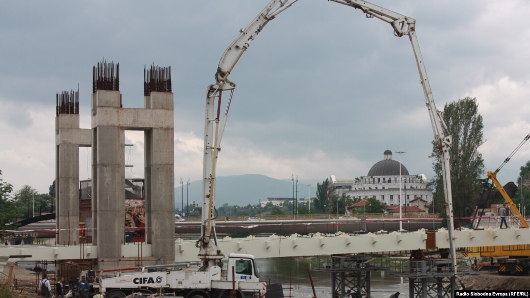 Архивска фотографија.Нови згради и споменици кои се дел од проектот Скопје 2014, мај 2017