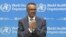Sectretarul general OMS, Dr. Tedros Adhanom Ghebreyesus, Elveția, 18 mai 2020. 