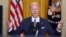 U.S. President Joe Biden delivers remarks from the White House as he takes part in the online Munich Security Conference.