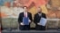 Armenia - U.S. Secretary of State Marco Rubio and Armenian Foreign Minister Ararat Mirzoian initial an agreement in Yerevan, May 26, 2026.