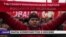 Марш в центре Москвы в честь Дня защитника отечества